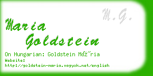 maria goldstein business card